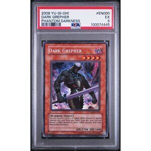 2008 YU-GI-OH! PTDN-PHANTOM DARKNESS EN000 DARK GREPHER PSA 5